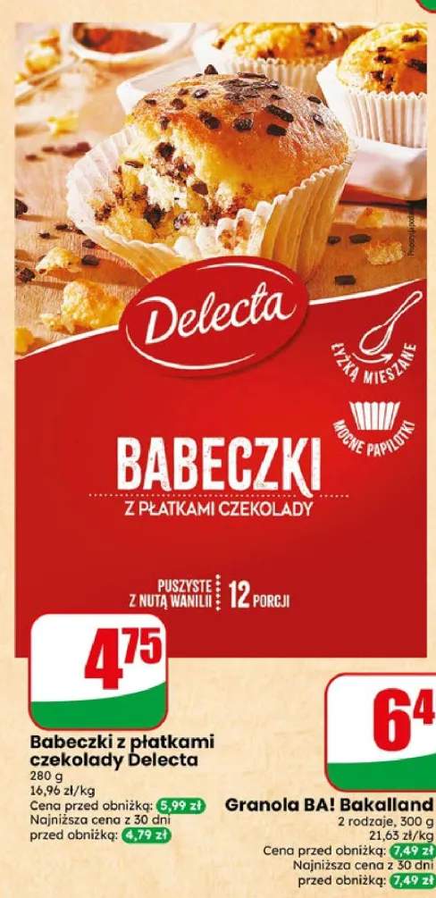 Babeczki z płatkami czekolady Delecta