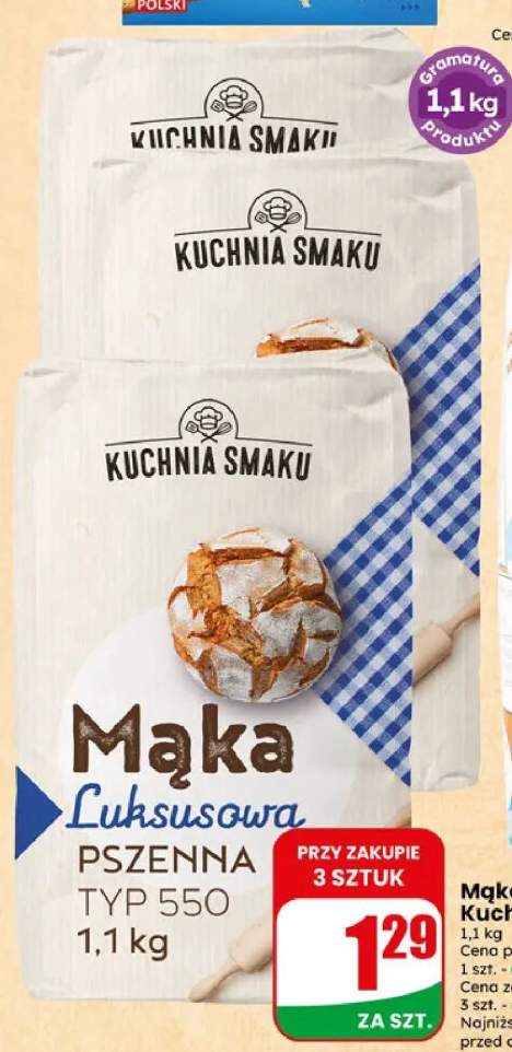 Mąka pszenna Luksusowa Kuchnia Smaku Typ 550