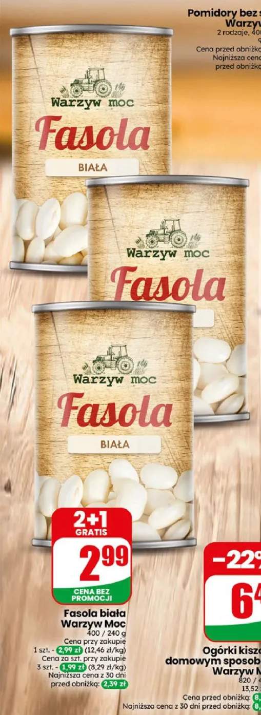 Fasola biała Warzyw Moc