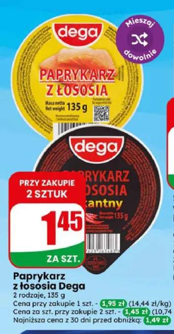 Paprykarz z łososia Dega +1 wariant
