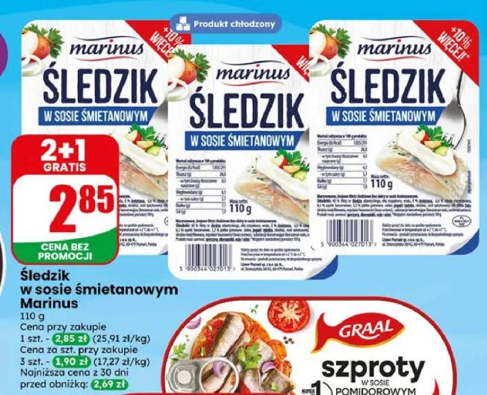 Śledzik w sosie śmietanowym Marinus