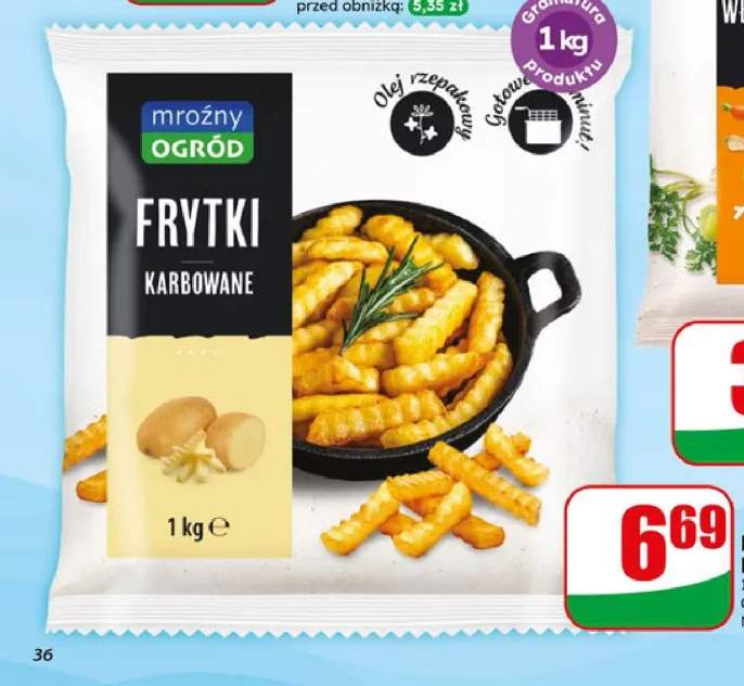 Frytki karbowane Mroźny Ogród