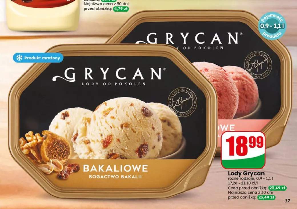 Lody Grycan Bakaliowe +1 wariant