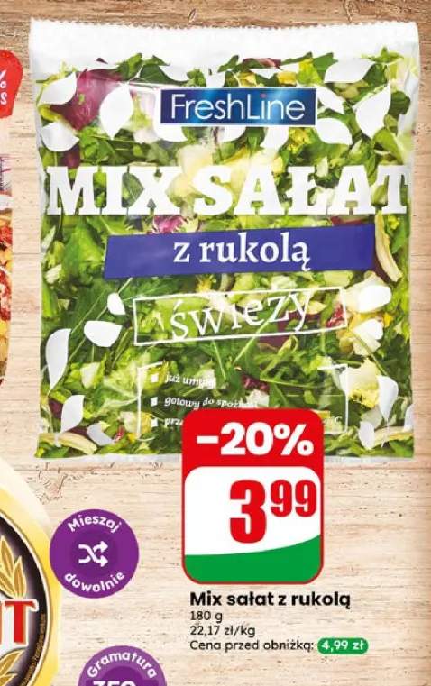 Mix sałat z rukolą FreshLine