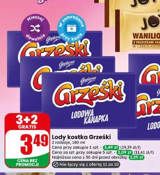 Lody kostka Goplana Grześki Lodowa Kanapka