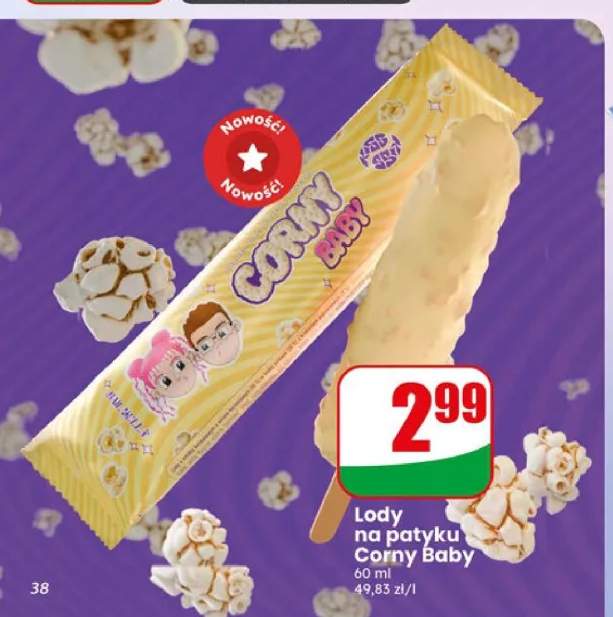 Lody na patyku Corny Baby