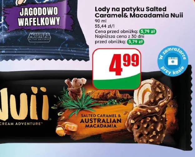 Lody na patyku Nuii Salted Caramel & Australian Macadamia