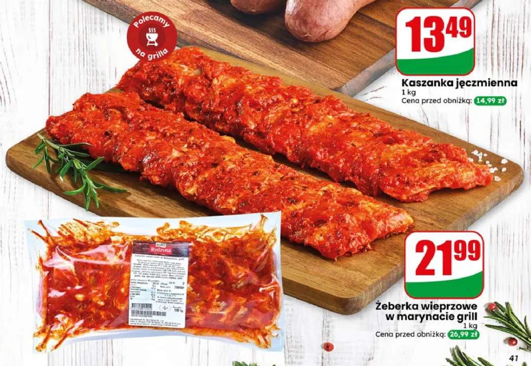 Żeberka wieprzowe w marynacie grill Agro Rydzyna