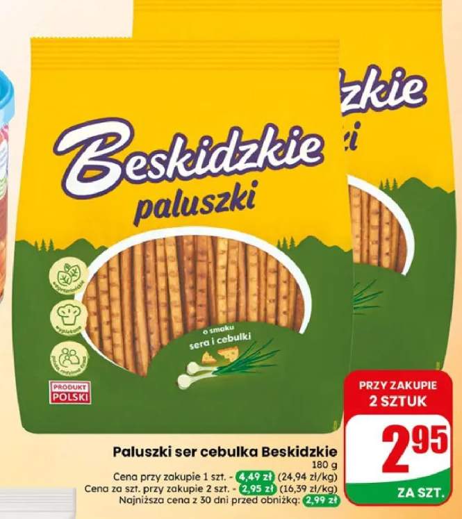 Paluszki ser cebulka Beskidzkie