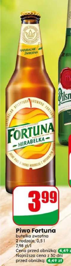 Piwo Fortuna Mirabelka