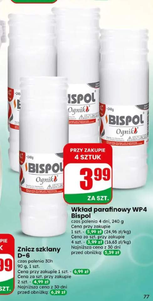 Wkład parafinowy WP4 Bispol