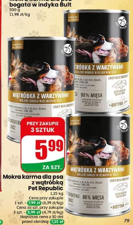 Mokra karma dla psa z wątróbką Pet Republic