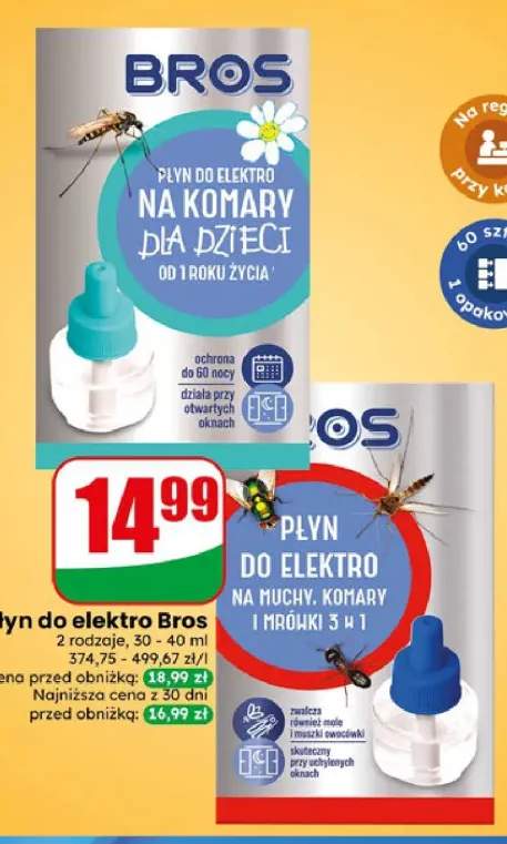 Płyn do elektro Bros na komary dla dzieci +1 wariant