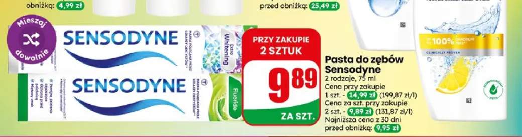 Pasta do zębów Sensodyne Fluoride +1 wariant