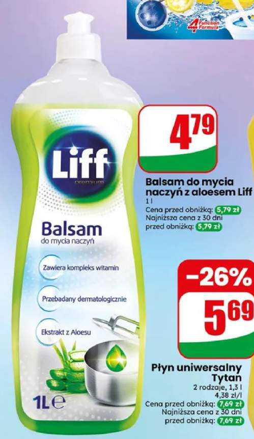 Balsam do mycia naczyń z aloesem Liff Premium