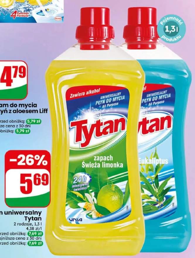 Płyn uniwersalny Tytan Świeża limonka +1 wariant