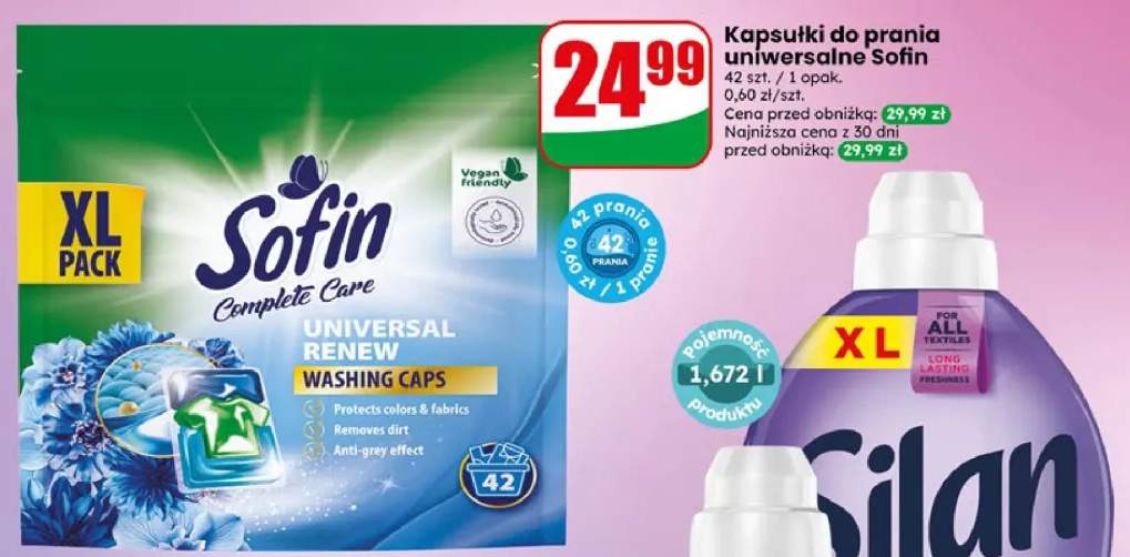 Kapsułki do prania Sofin Complete Care Universal Renew