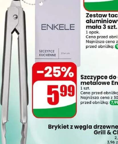Szczypce do grilla metalowe Enkele