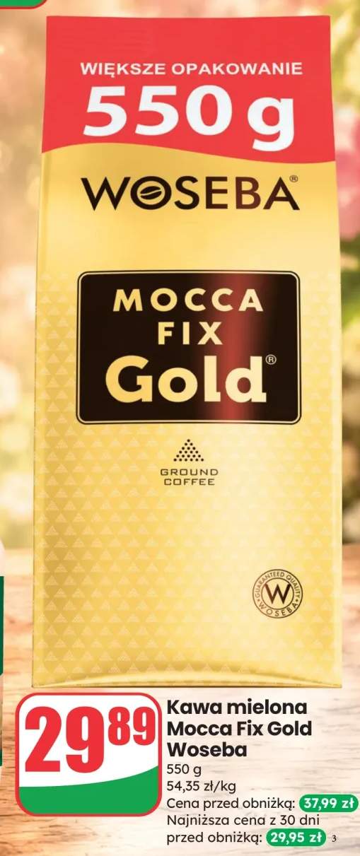 Kawa mielona Mocca Fix Gold Woseba