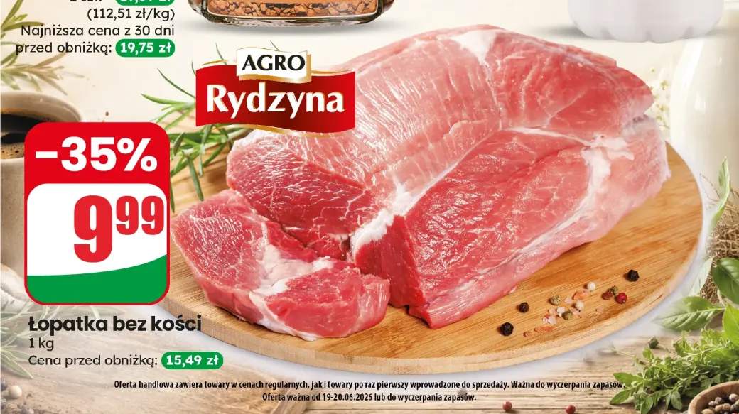 Łopatka wieprzowa bez kości Agro Rydzyna
