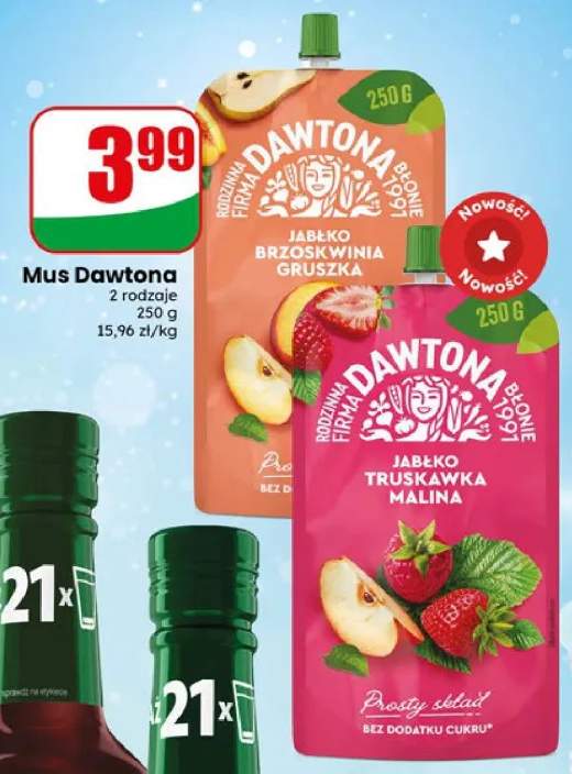 Mus Jabłko Brzoskwinia Gruszka Dawtona +1 wariant