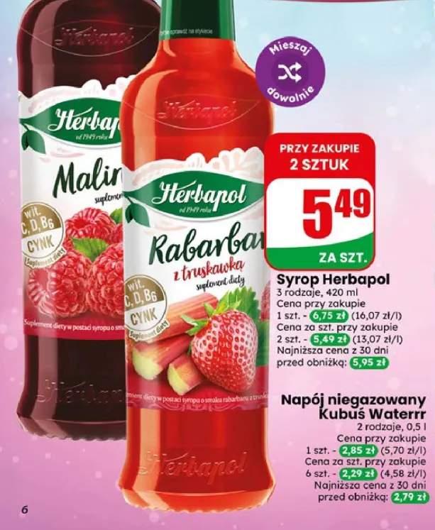 Syrop Malina Herbapol +1 wariant
