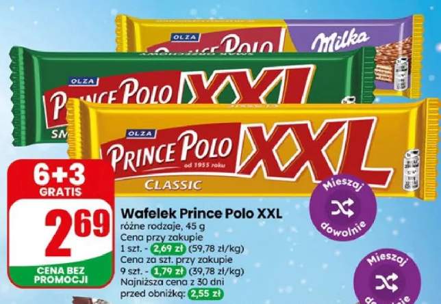 Wafelek Prince Polo XXL Classic +2 warianty