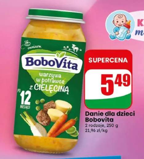 Danie dla dzieci BoboVita warzywa w potrawce z cielęciną