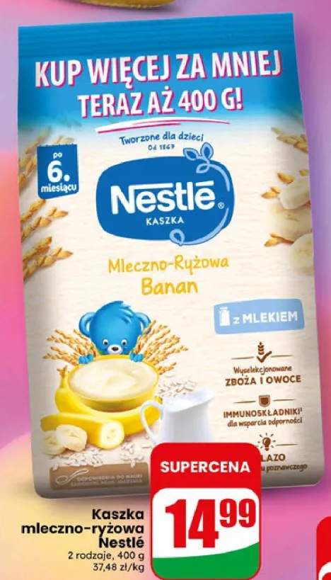 Kaszka mleczno-ryżowa Nestlé banan