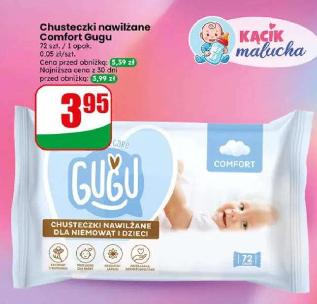 Chusteczki nawilżane Comfort Gugu