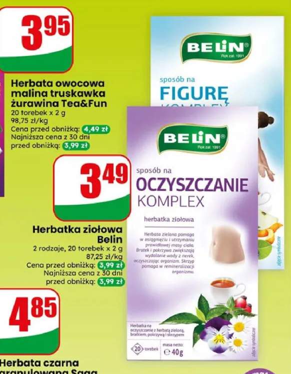Herbatka ziołowa Belin Figure +1 wariant