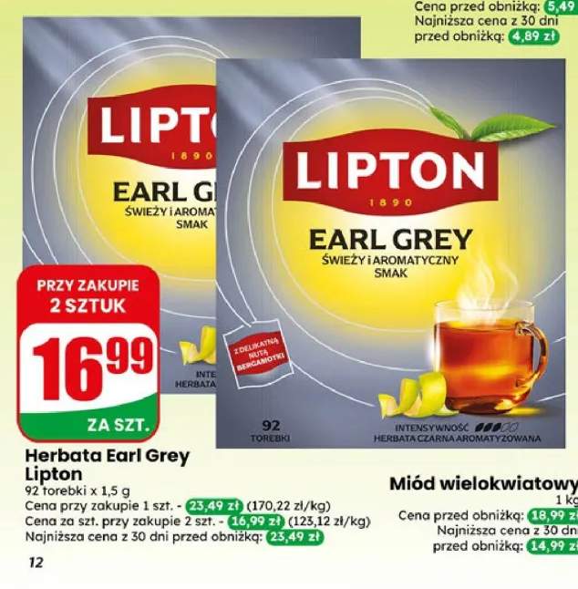 Herbata Earl Grey Lipton