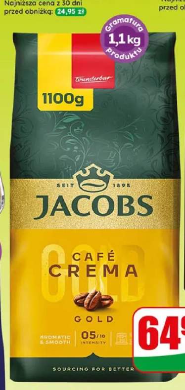 Kawa ziarnista Jacobs Crema Gold