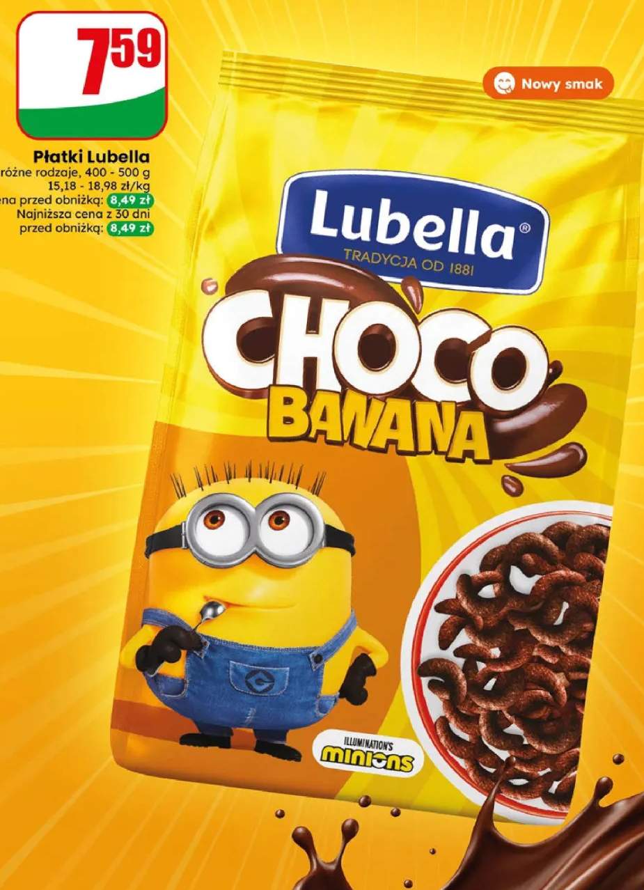 Płatki śniadaniowe Lubella Choco Banana