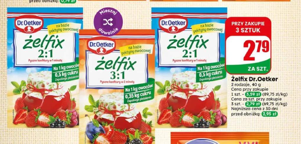 Żelfix 2:1 Dr. Oetker +1 wariant
