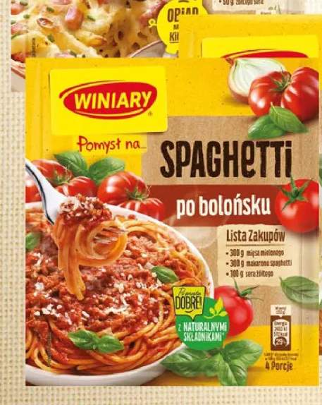 Pomysł na... Winiary Spaghetti po bolońsku