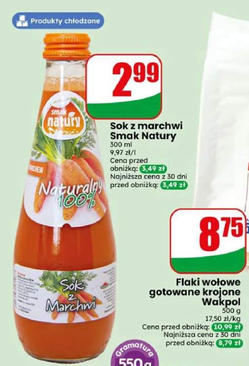 Sok z marchwi Smak Natury