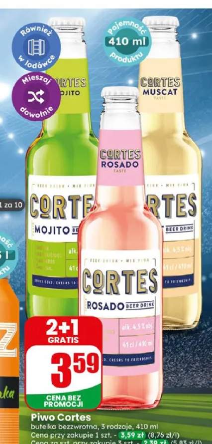 Piwo Cortes Rosado +2 warianty