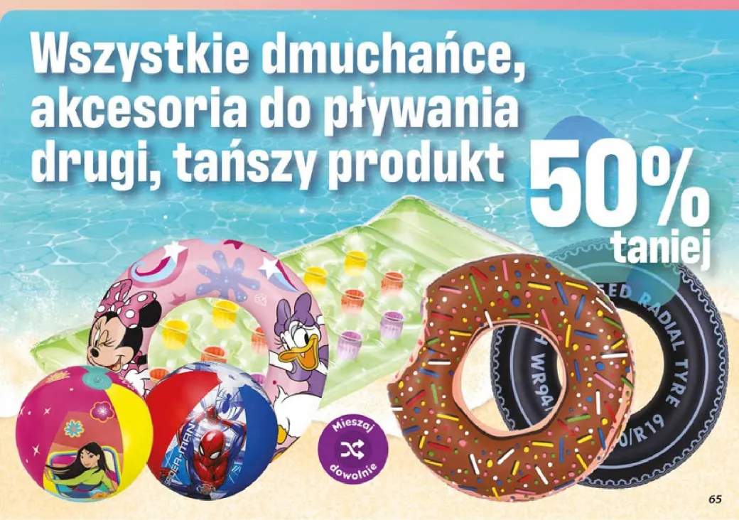Dmuchańce, akcesoria do pływania +6 wariantów