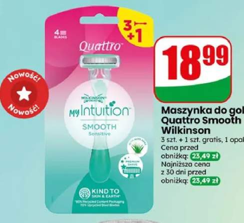 Maszynka do golenia Wilkinson Sword My Intuition Quattro Smooth 4-pak