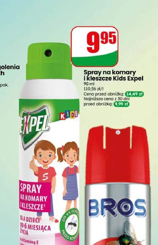 Spray na komary i kleszcze Expel Kids