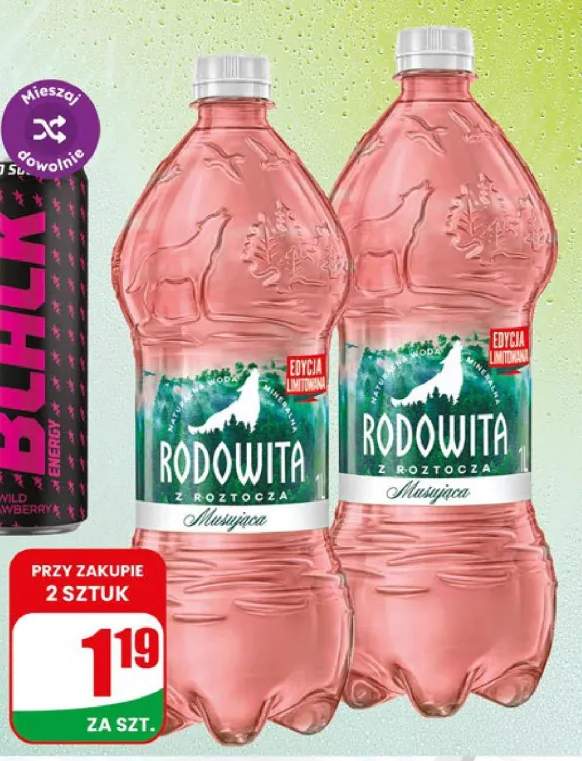 Woda mineralna musująca Rodowita