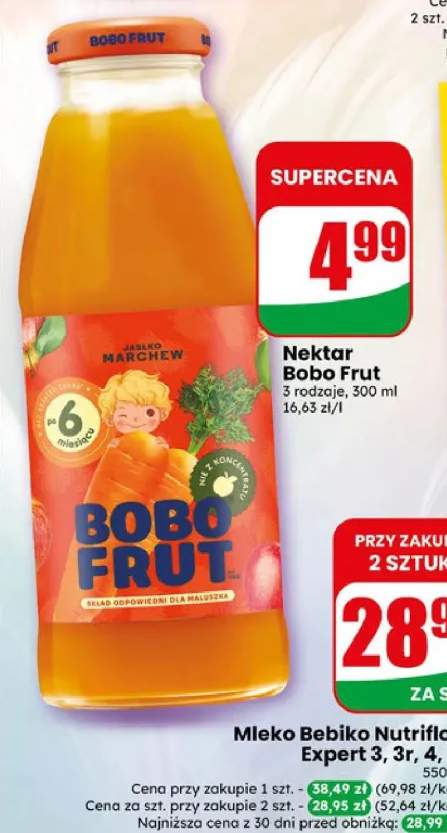 Nektar Bobo Frut jabłko marchew