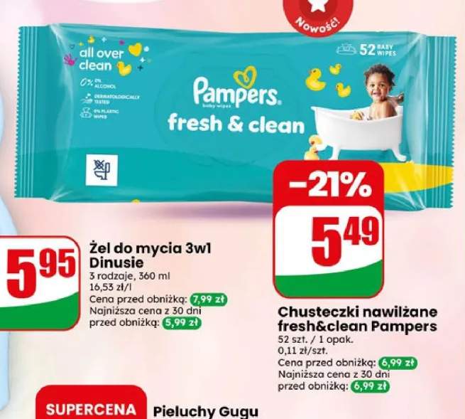 Chusteczki nawilżane Pampers Fresh & Clean