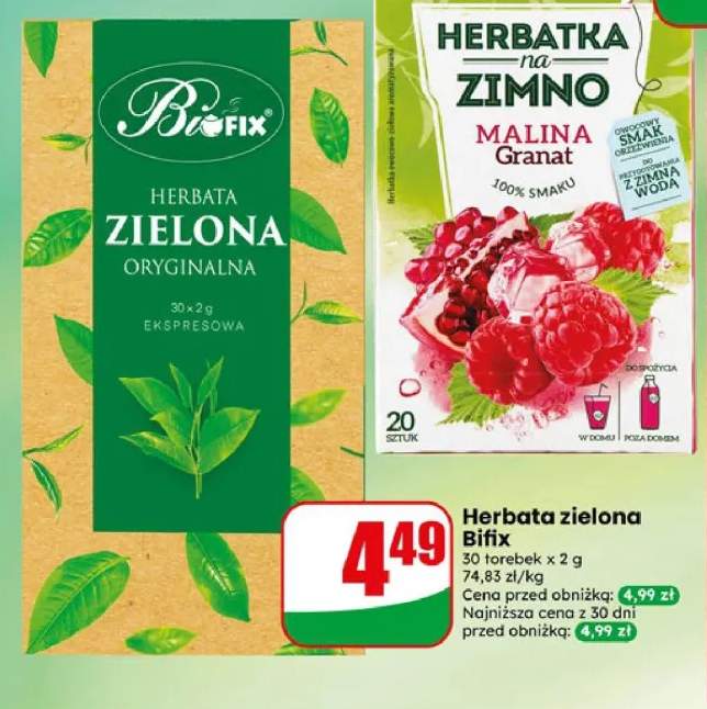 Herbata zielona oryginalna Bifix
