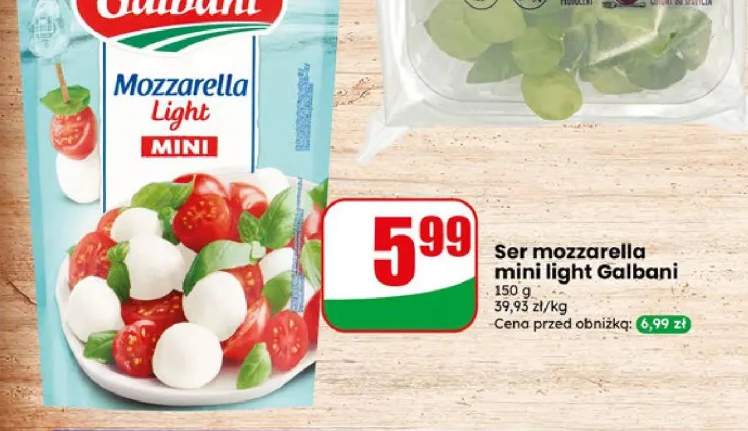Ser mozzarella mini light Galbani