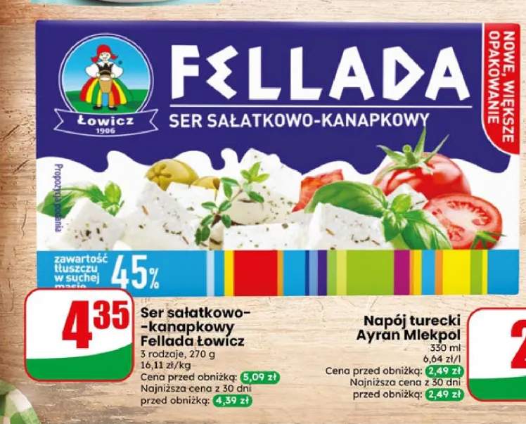 Ser sałatkowo-kanapkowy Fellada Łowicz