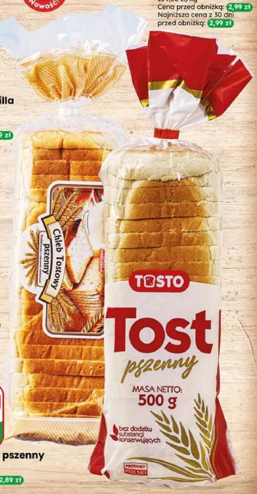 Chleb tostowy pszenny Tosto