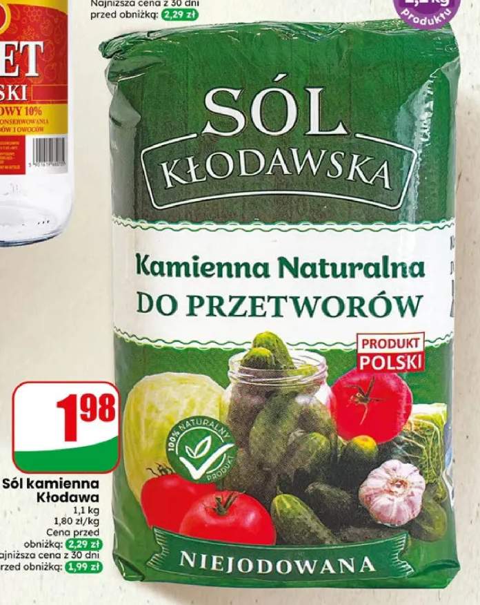 Sól kamienna Kłodawa niejodowana
