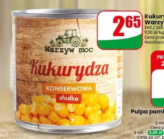 Kukurydza konserwowa Warzyw Moc
